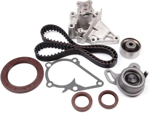 Timing Belt Kit w/Water Pump Fit for Kia for Rio 1.6L 2006-2011 for Kia for Rio5 1.6L 2006-2011 for Hyundai for Accent 1.6L 2001-2003 2005-2011 Replace Timing Belt OEM - TS26282 in Saudi Arabia