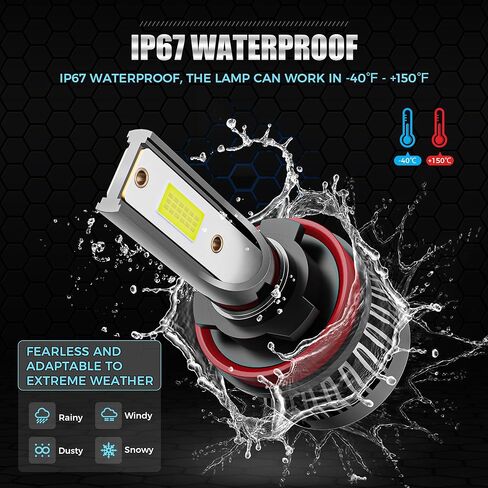 تناسب 2020 2021 2022 2023 2024 2025 لمصابيح Chevy Silverado 2500 3500 HD، مجموعات لمبات شعاع منخفض عالية الشعاع، 6000K أكثر سطوعًا - 4 عبوات in Kuwait