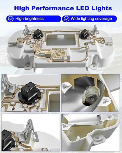 Front Overhead Console Circuit Board Repair Kit Compatible with Ford F150 F250 F350 Super Duty 2008-2010 Lincoln Mark LT 2006-2010, Cab Interior Ceiling Dome Reading Ligh Reading Replace VM2396 829182 in Kuwait
