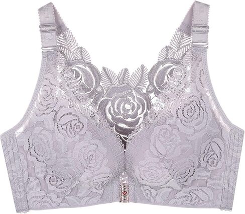 Front Closure Beauty Back Push Up Bra Bralette Sexy Lace Back Lingerie Plus Size Wireless Top Corset Bra for Women Girls in Saudi Arabia