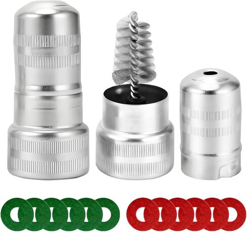 Car Battery Terminal Cleaner Brush Kit, Vehicle Battery Post with 12PCS Washers Protector Fiber 2PCS Cleaning Brush, Automotive Post Terminal Cleaners Accessories, Universal Fit in Kuwait