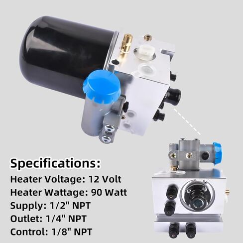 801266 مجفف هواء 12 فولت بديل لـ Kenworth، Peterbilt، Freightliner 5010694 5010696 5010695 5015533 5015534 in Kuwait