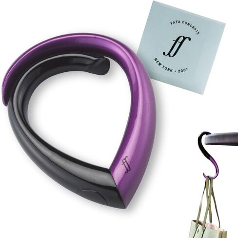 شماعة بخطاف محفظة مزدوجة اللون من EMBRACE - خطافات خفيفة الوزن على شكل دمعة على شكل حرف S | مشبك حقيبة يحمل حقائب بوزن 22 كجم، وحقائب الظهر، وحقائب اليد | سحر المحفظة للنساء والرجال | الكافيار والعقيق in Kuwait