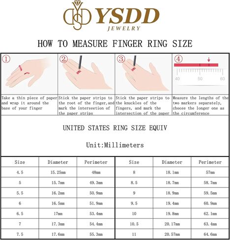 YSDD 1 Carat Moissanite Promise Ring Chain Link Adjustable Design Elegant Single Diamond Cut Sterling Silver Ring for Women in Kuwait