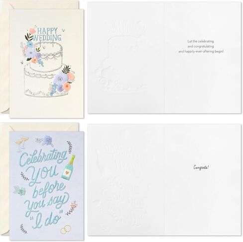 Hallmark Wedding Card Assortment (16 Cards with Envelopes) for Engagements, Bridal Showers, Bachelorette Party in Saudi Arabia