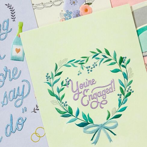Hallmark Wedding Card Assortment (16 Cards with Envelopes) for Engagements, Bridal Showers, Bachelorette Party in Saudi Arabia