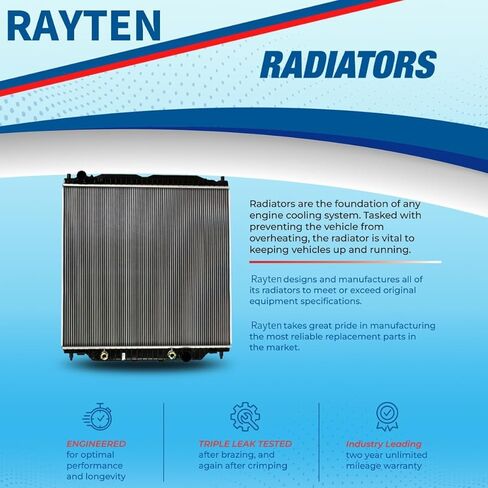 Rayten Radiator Compatible with Jaguar XF 2012-2015 XFR 2010-2015 XFR-S 2014-2015 XJ XJR XJR575, Replace CU13704 in Kuwait