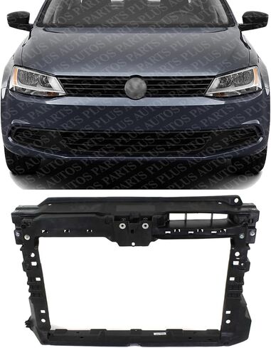 Front Radiator Support Assembly Plastic With Steel Direct Replacement Compatible With 2011-2018 Volkswagen Jetta VW1225135 5C6805588R in Saudi Arabia