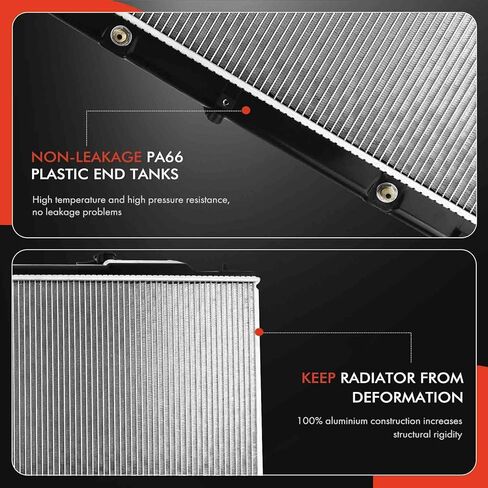 A-Premium Engine Coolant Radiator Assembly with Transmission Oil Cooler Compatible with Mazda CX-7 2010-2012 2.5L, Automatic Transmission in Saudi Arabia
