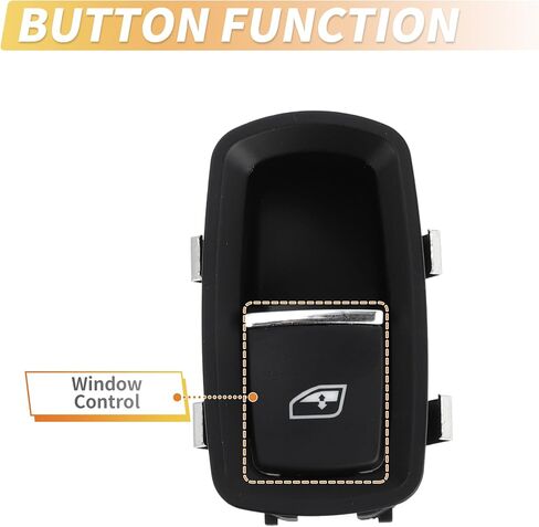 X AUTOHAUX مفتاح نافذة الطاقة الجانبي للراكب لبورش 718 Boxster كايمان باناميرا No.7PP959855BDML مفتاح التحكم في النافذة in Saudi Arabia
