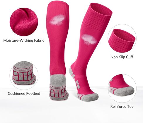 Youth Baseball Softball Socks and Elastic Belt Combo Soccer Boys Knee-High Socks for Girls Kids Adult Men Women in Saudi Arabia