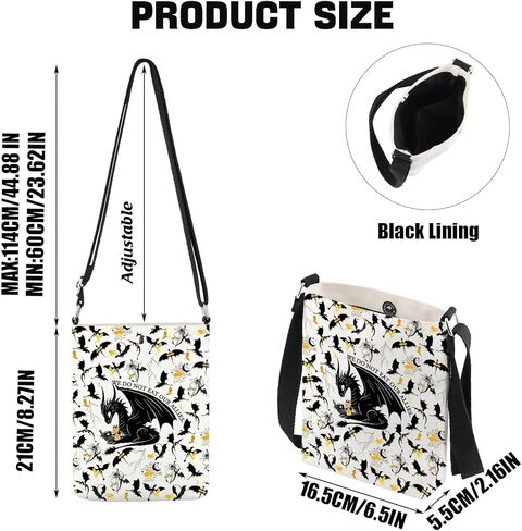 JNIAP Tairn Crossbody Bag Tairn & Andarna Gifts We Do Not Eat Our Allies Dragons Rider Shoulder Bag in Saudi Arabia