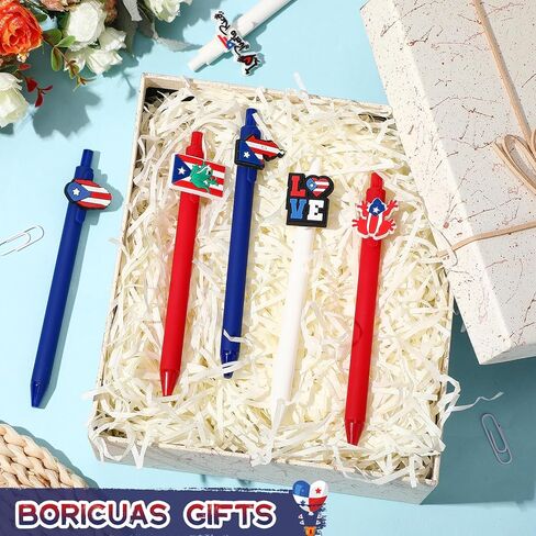 12pcs Puerto Rico Souvenir Pens,Puerto Rico Ballpoint Pens for Pr Flags Patriotic Party Gifts Anniversary Veterans Day Party Favor Birthday Back to School Reward Office Home Use in Saudi Arabia