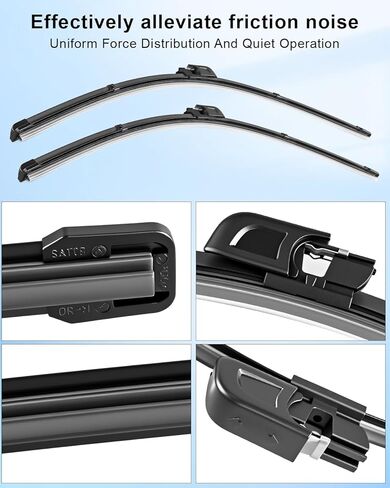 Windshield Wiper Blade Fit for Bentley Continental GTC Convertible 2007-2017 & Flying Spur Replace 3W1955425D 3W1955425A 3W1955425B 3W1955425C, 1 Set in Saudi Arabia