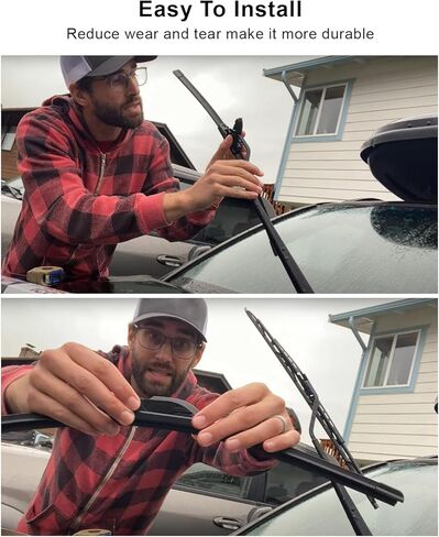 Windshield Wiper Blade Fit for Bentley Continental GTC Convertible 2007-2017 & Flying Spur Replace 3W1955425D 3W1955425A 3W1955425B 3W1955425C, 1 Set in Saudi Arabia
