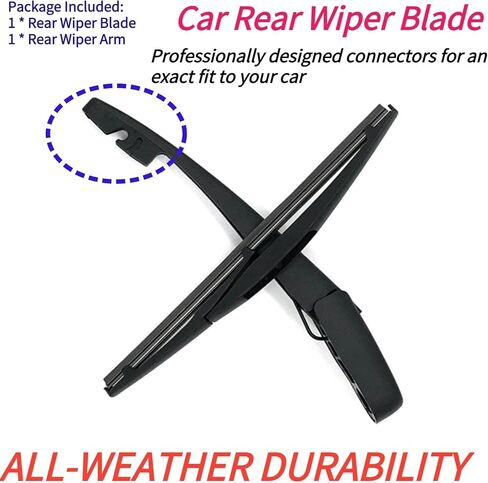 Rear Wiper Blade Arm Set for Mitsubishi Outlander Sport 2021-2024 Eclipse Cross 2018 2019 2020 Exact Fit ES LE SE SEL SP GT S trims Rear Back Windshield Wiper Blade OEM Replacement in Kuwait