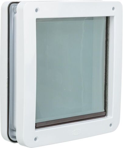 Trixie Pet Products 2-Way Locking Dog Door, X-Small to Small Dogs, White in Kuwait