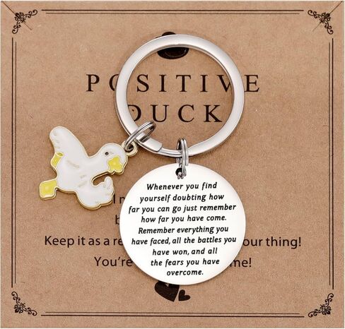 Duck Birthday Gifts for Women Men Ducks Lovers Themed Jewelry Lucky Yellow Duck Key Chain in Saudi Arabia