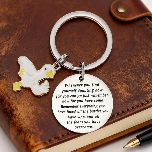 Duck Birthday Gifts for Women Men Ducks Lovers Themed Jewelry Lucky Yellow Duck Key Chain in Saudi Arabia