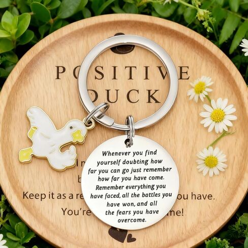 Duck Birthday Gifts for Women Men Ducks Lovers Themed Jewelry Lucky Yellow Duck Key Chain in Saudi Arabia