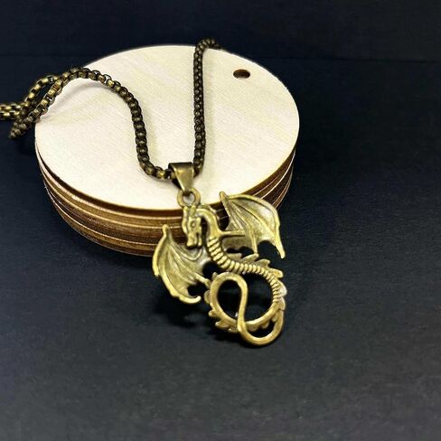 Mal Descendants Necklace Dragon Jewelry Accessories Maleficent the Chain is 24 Inches Bronze Color Descendants Jewelry Necklace in Saudi Arabia
