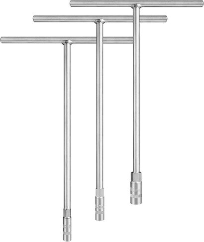 T - مجموعة مقابس المقبض، مجموعة مفاتيح ربط بمقبض T متري، 3 قطع (8 مم، 10 مم، 12 مم)، فولاذ Cr-V، 6 نقاط، لإصلاح الدراجة النارية والدراجة الترابية in Kuwait