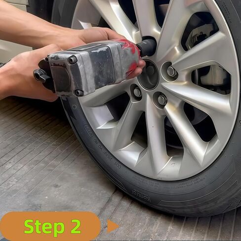 5PCS Lug Nut Removal Tool, 17/19/21/22MM Impact Bolt Extractor Set, CR-MO Steel Wheel Lock Removal Kit for Damaged/Rusted Nuts, Compatible with 1/2" Drive Impact Wrench in Kuwait