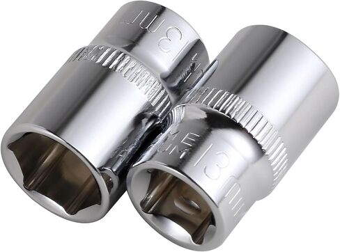 8-Piece 13mm Shallow Sockets, 3/8-Inch Drive, 6-Point, Corrosion Resistance, Compatible with Standard Ratchet Wrenches and Tools in Kuwait