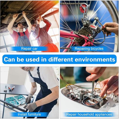 8-Piece 13mm Shallow Sockets, 3/8-Inch Drive, 6-Point, Corrosion Resistance, Compatible with Standard Ratchet Wrenches and Tools in Kuwait