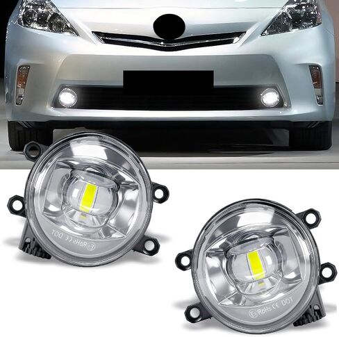 أضواء الضباب LED لتويوتا تندرا كامري 4 عداء هايلاندر RAV4 تاكوما بريوس سيينا مصباح الضباب الأبيض لكزس GS350 ES350 RX350 in Saudi Arabia