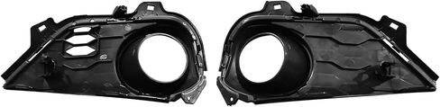 Fog Light Trim Set Compatible with 2019-2022 Honda Pilot - Replace OEM 71102TG7A60 71107TG7A60/HO1039142, HO1038142 - Front Driver LH Passenger RH Side Black Finish in Saudi Arabia