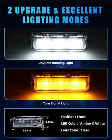 LED Fog Lights for Tacoma 2024 2025 & Tundra 2022 2023 2024, Clear Lens Switchback Amber Turn Signal Light & White DRL, Front Bumper Driving Lamp w/Switches & Harnesses 812100C050 812200C040 in Kuwait