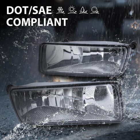 ANDPLAY Front Bumper Fog Lights Compatible with Ford Explorer 2006 2007 2008 2009 2010/ Explorer Sport Trac 2008-2010 Pair Driver and Passenger Side Driving Fog Lamp Accessories Clear Lens in Kuwait