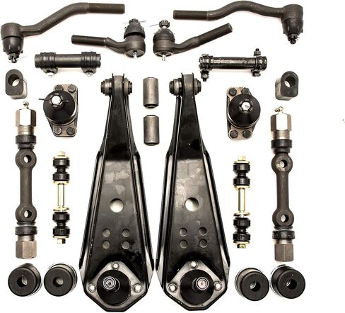 مجموعة إعادة بناء نظام التعليق الأمامي من A-Resto-Parts المتوافقة مع موستانج V8 لعام 1965 و1966 مع نظام التوجيه المعزز وقطع غيار مواصفات OEM ومجموعة مكونة من 22 قطعة in Kuwait