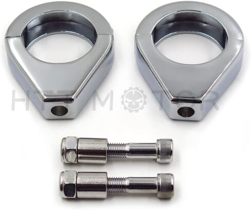 Compatible withk Clamp Turn Signal Clamps Compatible with H-D Softail Mount Bracket 39mm Compatible withk Chrome in Kuwait