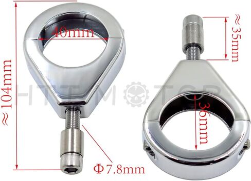 Compatible withk Clamp Turn Signal Clamps Compatible with H-D Softail Mount Bracket 39mm Compatible withk Chrome in Kuwait