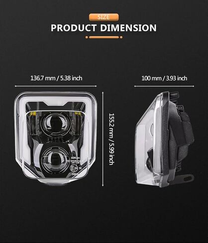 مجموعة المصابيح الأمامية LED Dirtbike لـ Husqvarna 701 Enduro Super Moto 2016-2023 FE 250 350 450 501 TE 150 250 300 2017-2023 TX125 ملحقات الدراجة الترابية (عبوة من 1) in Kuwait