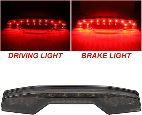 ضوء خلفي LED للفرامل الخلفية، ضوء تشغيل خلفي، عدسة دخان متوافقة مع 2006-2009 سوزوكي Quadracer 450 LTR450 2x4، استبدل 35710-45G00 in Kuwait