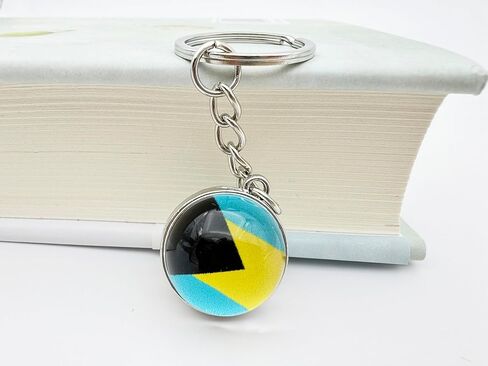 3 Pcs Bahamas Flag Key Chain,Cool Keychain for Car Keys, Stainless Steel Keyrings & Keychains,Used for Home Decoration, Jewelry Hanging Decorations. in Saudi Arabia