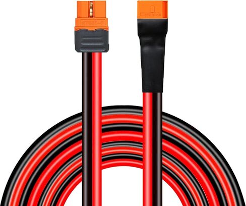 كابل تمديد XT60i ذكر إلى أنثى، سلك سيليكون 5FT 10AWG لمولدات الطاقة الشمسية ومحطات الطاقة المحمولة in Kuwait