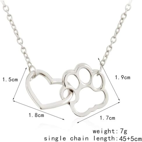 VIY Personal Card Dog memorial necklace, Dog memorial gifts, Rainbow bridge cat memorial gifts, Paw necklace, Loss of cat sympathy gift in Kuwait