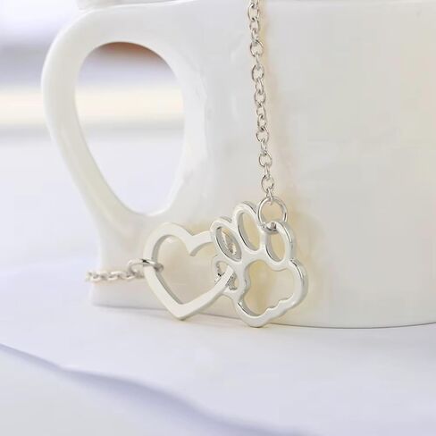 VIY Personal Card Dog memorial necklace, Dog memorial gifts, Rainbow bridge cat memorial gifts, Paw necklace, Loss of cat sympathy gift in Kuwait