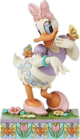 Enesco Disney Traditions Collection by Jim Shore Daisy Duck with Flowers and Butterflies Figurine- Stone Resin Hand Painted Collectible Disney Figurines Home Decor Statue, 5 Inch in Saudi Arabia