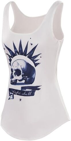 VintageCos Game Life Cosplay Strange Price Costume White Sleeveless Shirt Vest Tops Female Halloween in Kuwait