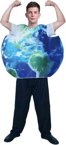 DSplay Unisex Adult Earth Costume Cosplay Planet Tunic Halloween Party in Saudi Arabia