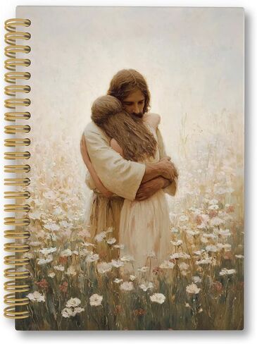 Jesus Walking With A Woman Spiral Notebook, Christian Gifts for Women Journaling Notebooks, Jesus Christ College Ruled Spiral Notebook for School Office Supplies, 5.5x8.3inch in Saudi Arabia