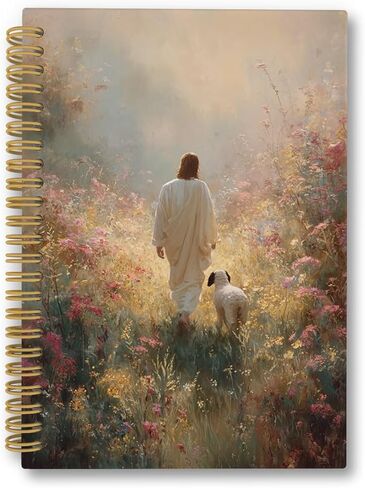 Jesus Walking With A Woman Spiral Notebook, Christian Gifts for Women Journaling Notebooks, Jesus Christ College Ruled Spiral Notebook for School Office Supplies, 5.5x8.3inch in Saudi Arabia