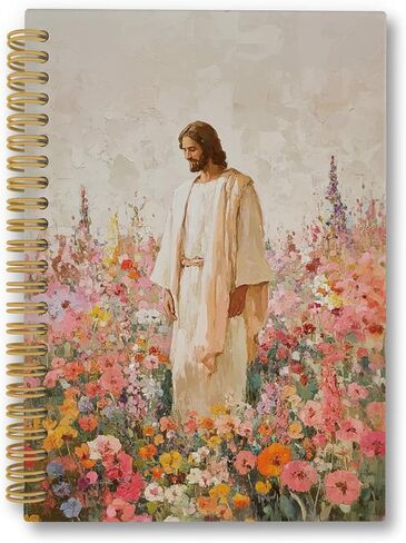Jesus Walking With A Woman Spiral Notebook, Christian Gifts for Women Journaling Notebooks, Jesus Christ College Ruled Spiral Notebook for School Office Supplies, 5.5x8.3inch in Saudi Arabia