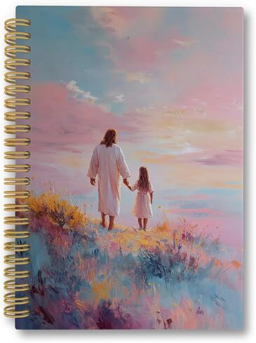 Jesus Walking With A Woman Spiral Notebook, Christian Gifts for Women Journaling Notebooks, Jesus Christ College Ruled Spiral Notebook for School Office Supplies, 5.5x8.3inch in Saudi Arabia