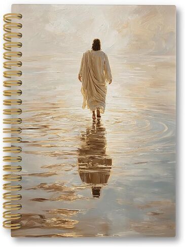 Jesus Walking With A Woman Spiral Notebook, Christian Gifts for Women Journaling Notebooks, Jesus Christ College Ruled Spiral Notebook for School Office Supplies, 5.5x8.3inch in Saudi Arabia